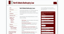 Desktop Screenshot of northdakotabankruptcy.com