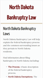 Mobile Screenshot of northdakotabankruptcy.com