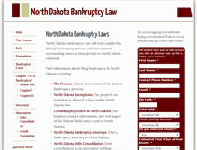 Tablet Screenshot of northdakotabankruptcy.com